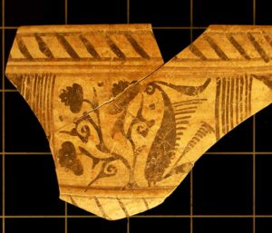 Restos de cerámicas pintadas de Los Pedregales