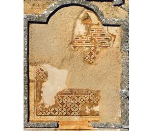 Mosaico del aula de recepción de la Casa Taracena