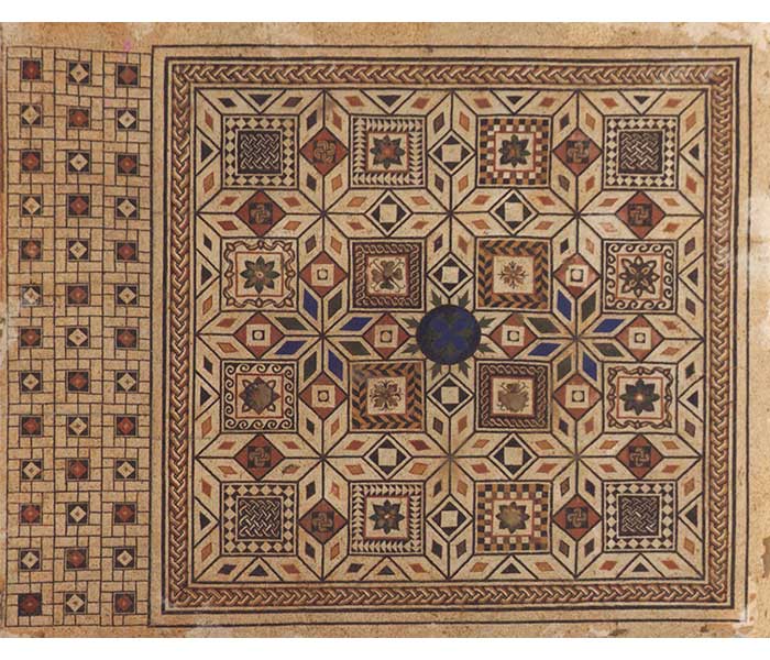 Mosaico perteneciente al Triclinio de la Casa Taracena