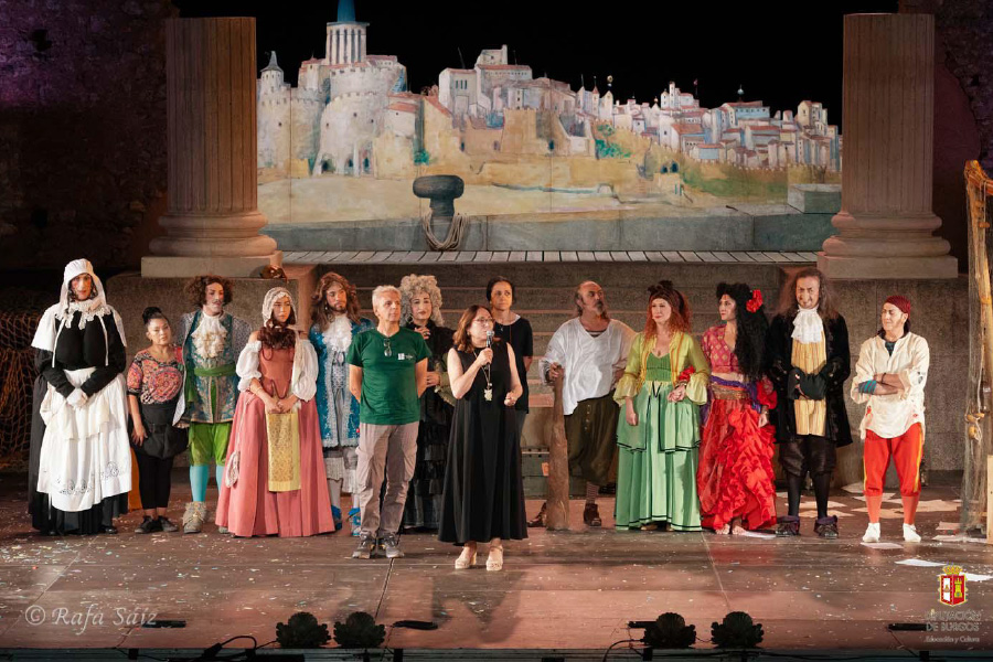 Festival de verano de teatro en Clunia. Actuación de teatro "Los enredos de Scapín"